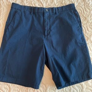 Calvin Klein Men's Deep Blue Flat Front Shorts